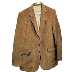 70's Vintage Men's Large Carlo Briani Blazer Corduroy 42x34 Large